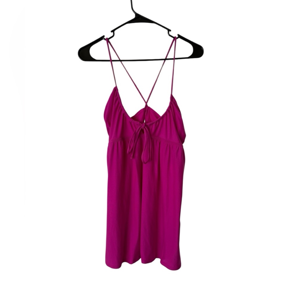 Salt + Cove Magenta Strappy Swim Coverup